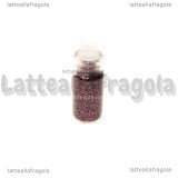 Glitter Prugna con bottiglietta in vetro 22mm